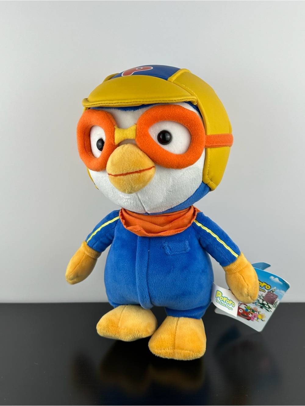 Pororo the Little Penguin 12" Pilot Helmet & Goggles Plush Stuffed Animal NWT
